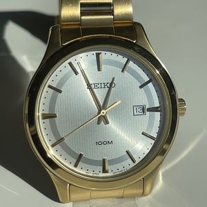 Women's Seiko Gold Stainless Steel Bracelet Watch